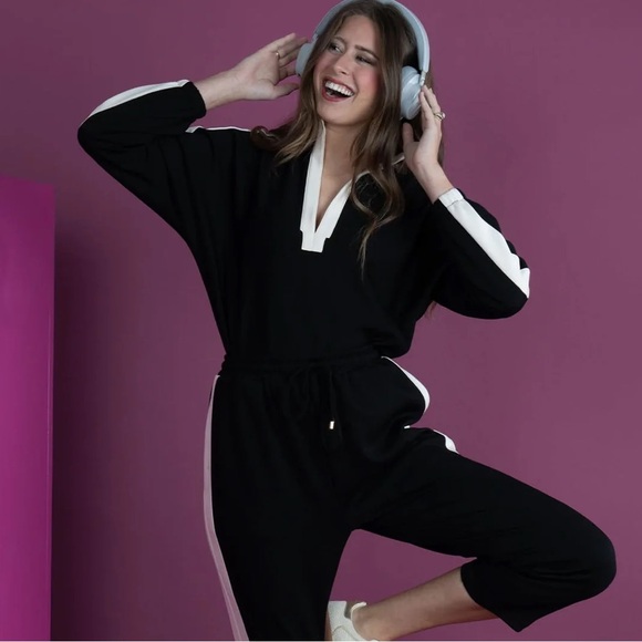 NWT Emily McCarthy Long Sleeve Poppy in Midnight Vanilla - Picture 4 of 9